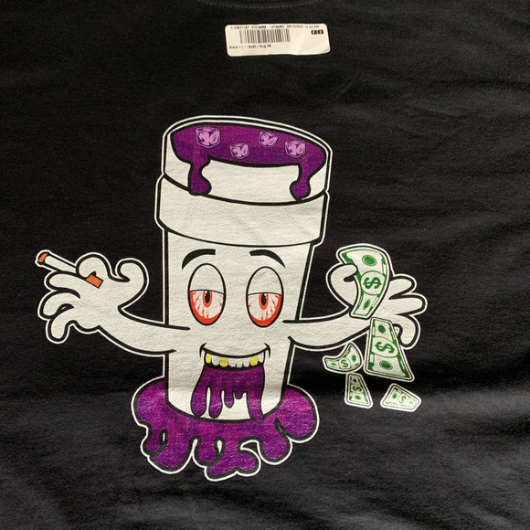 Ketefian “Leanin” Tee Black Large - Picture 2 of 3